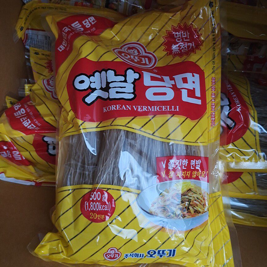 韩国粉条500g大袋进口不倒翁粉丝韩式炒杂菜炒粉丝正宗红薯细粉条