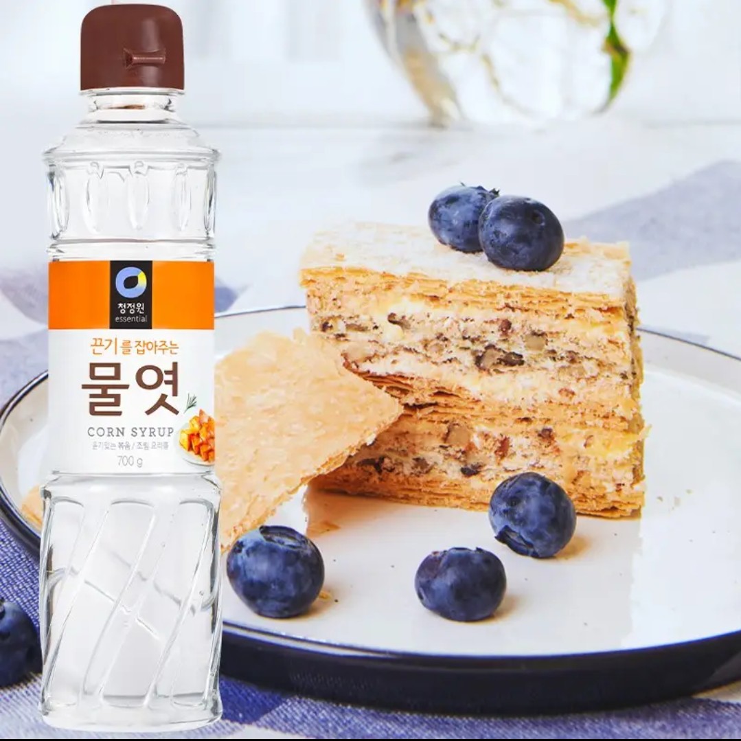韩国清净园玉米糖浆700g水怡糖稀咖啡奶茶伴侣麦芽牛轧糖烘培原料
