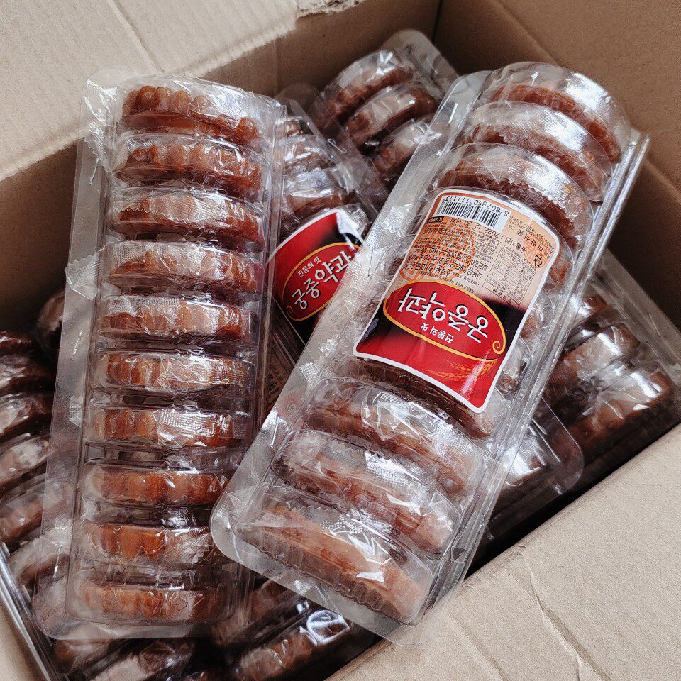 韩国进口食品传统糕点饼干韩式蜜三刀腰果300g甜点过年零食儿童爱