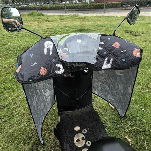 电动车挡风被冬季加绒加厚