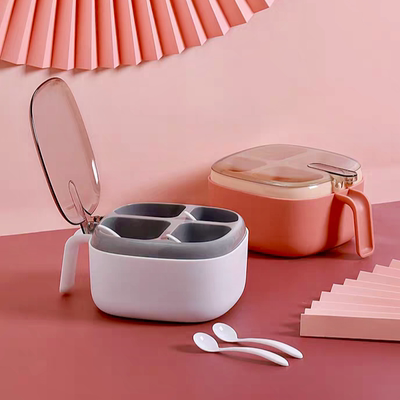 北欧风厨房调料盒家用高端一体多格食品级盐味精调料罐密封收纳盒