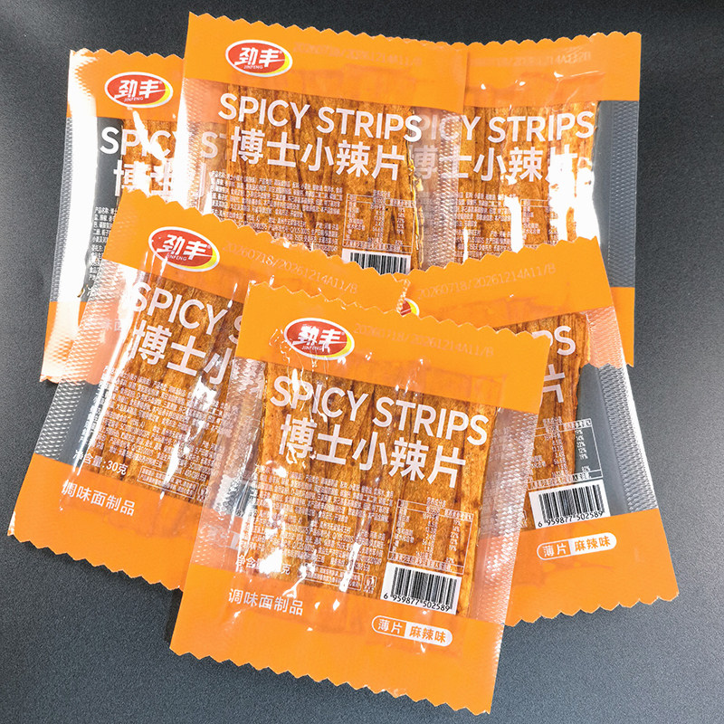 好吃的麻辣口味老式辣片30克劲丰博士小辣片8090怀旧儿时味道辣条