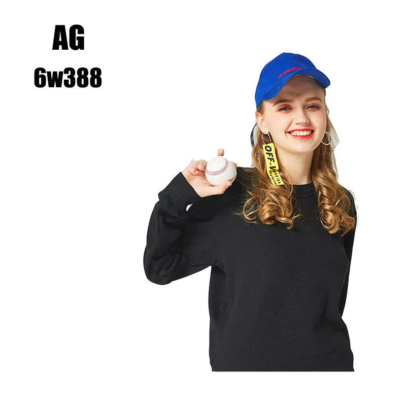 新款6W388-AG600克超柔不倒绒卫衣定制长袖圆领套头韩版女外套ins