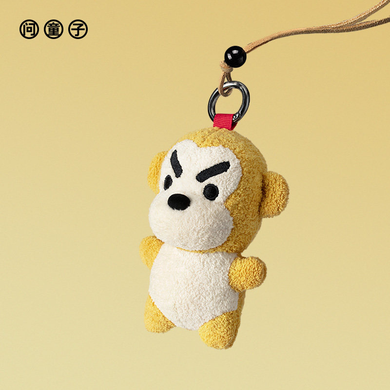 【新品】问童子 奋斗挂偶 猴 毛绒布艺玩偶小挂件钥匙扣公仔玩具