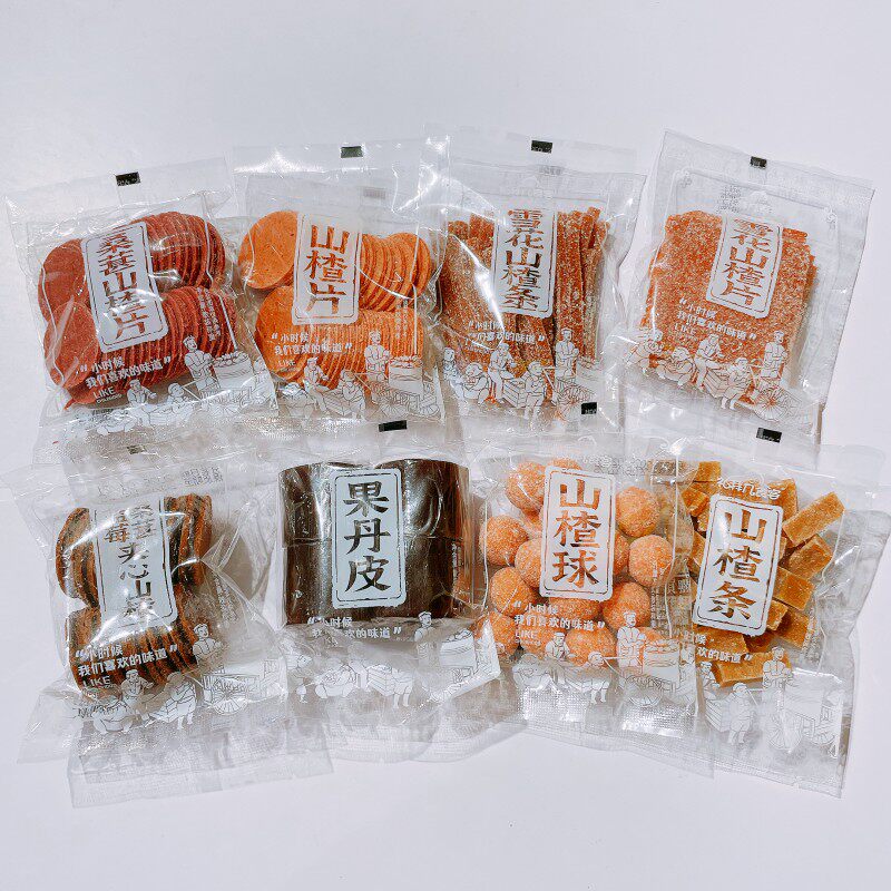 礼拜几食客山楂片山楂条山楂球果丹皮雪花山楂条蜜饯果脯酸甜可口