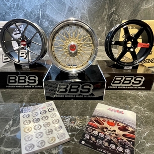 BBS轮毂模型车载摆件rays金属轮圈RID铝合金锻造轮毂改装 创意桌面