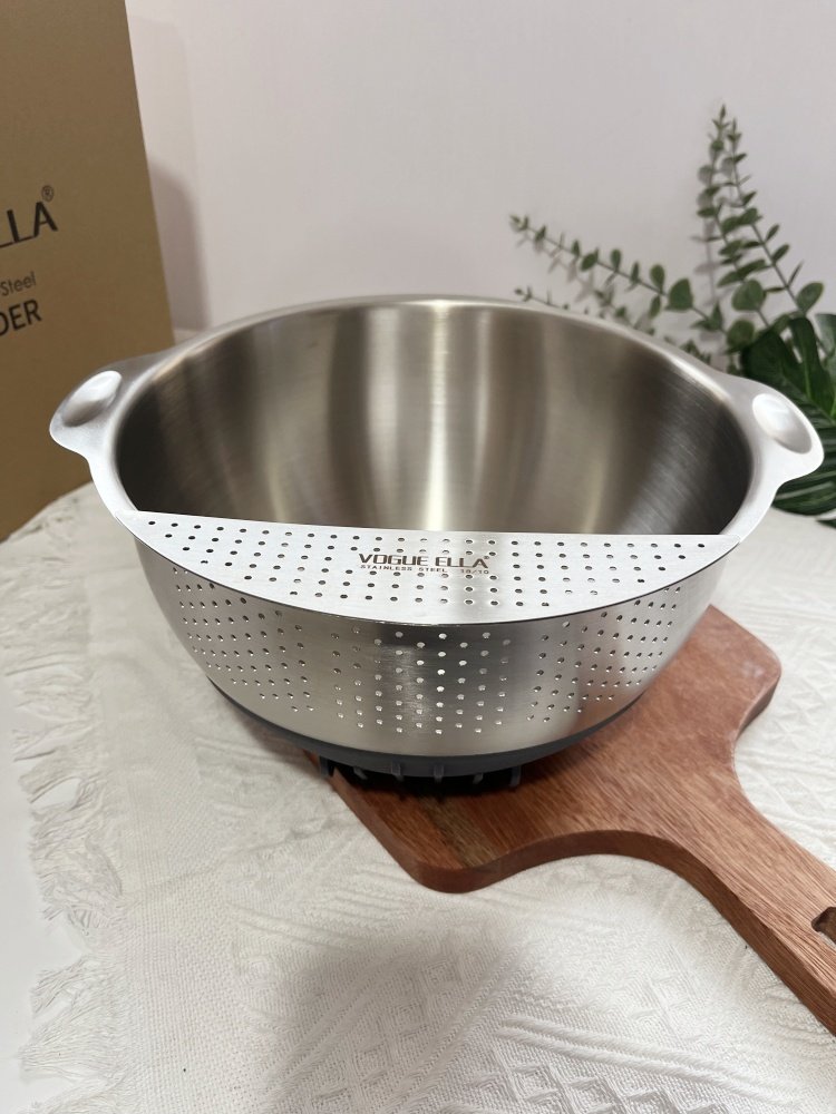 可立式【贵族体验】硅胶底多功能18/10不锈钢洗菜盆淘米盆沥水篮,餐饮具,洗菜盆/沥水篮/漏水筛,淘宝优惠券,粉丝福利购,淘宝优惠卷