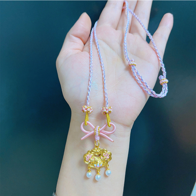 在逃公主项链编绳可穿吊坠平安扣