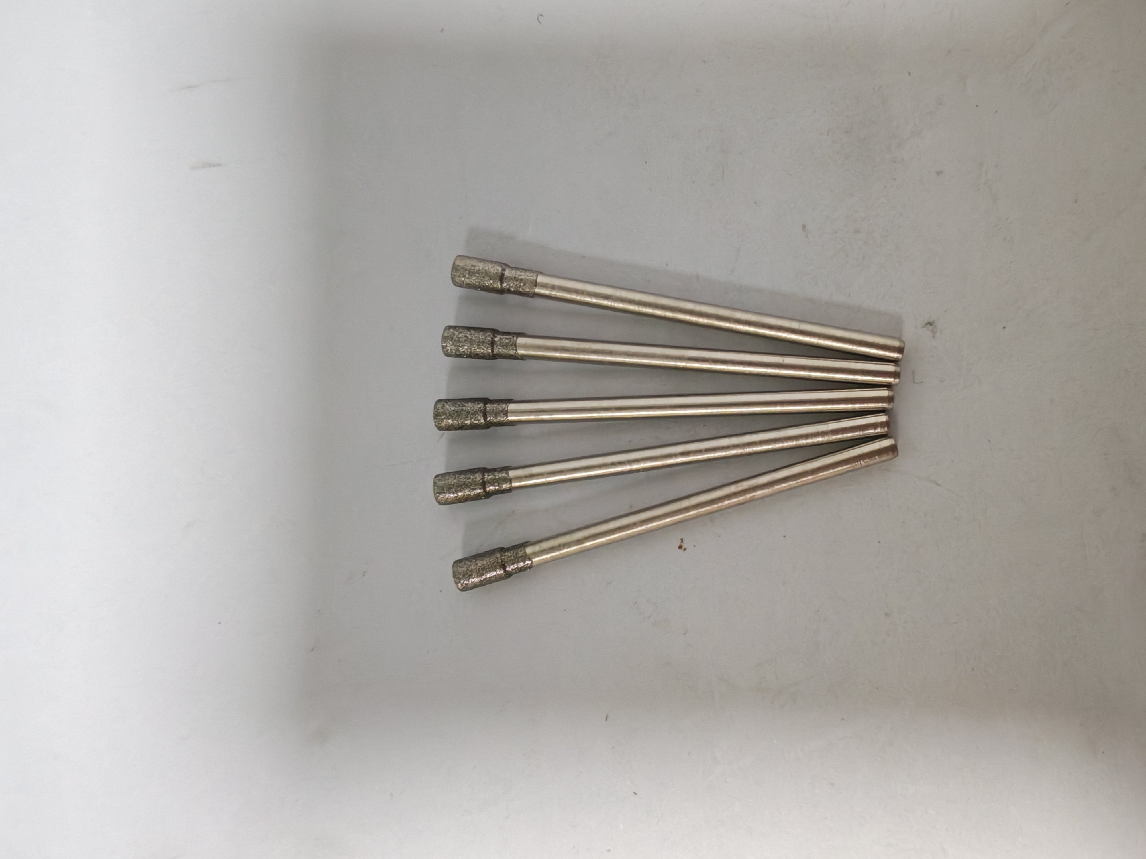 吸眼磨头玉石打磨工具t针吸眼针凹针玉雕金刚砂金刚石磨针2.35柄