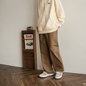 纯色宽松休闲直筒长裤 裤 日系男女同款 百搭工装 青春时尚 春季