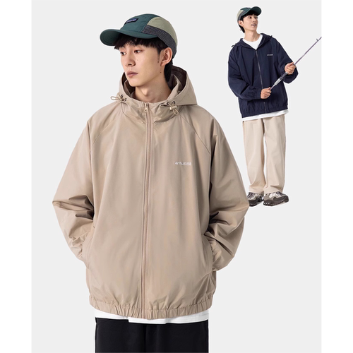 日系连帽工装休闲夹克男cityboy户外冲锋外套春季