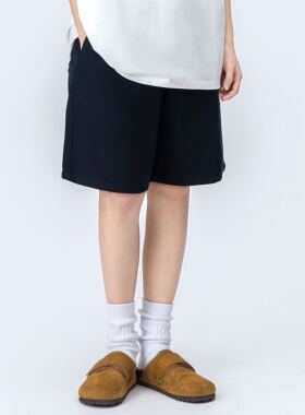 2025夏季新款日系休闲复古纯色工装五分裤短裤男女同款