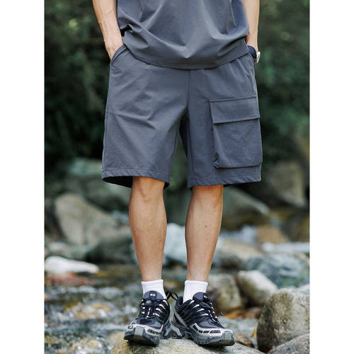 男女同款夏季短裤户外机能工装裤大口袋透气潮