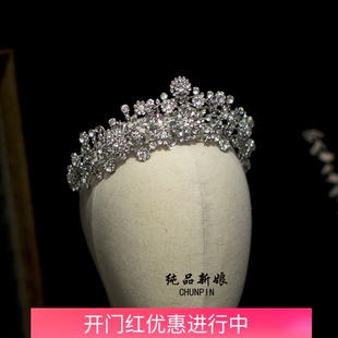 新款皇冠头饰新娘结婚纱晚礼服韩式甜美王冠发饰晚礼服生日配饰品
