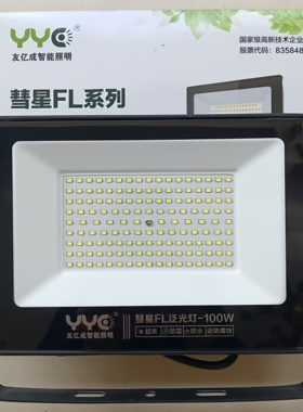 友亿成led投光灯FL泛光灯300W100瓦200W射150W智能照明400W彗星50