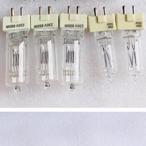 230V300瓦500W650 gy9.5影视聚光灯泡摄影摄像灯750W钨丝灯泡1000