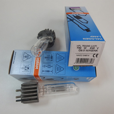 OSRAM欧司朗HPL 750/240 750W G9.5 影视舞台成像灯泡NAED 54614