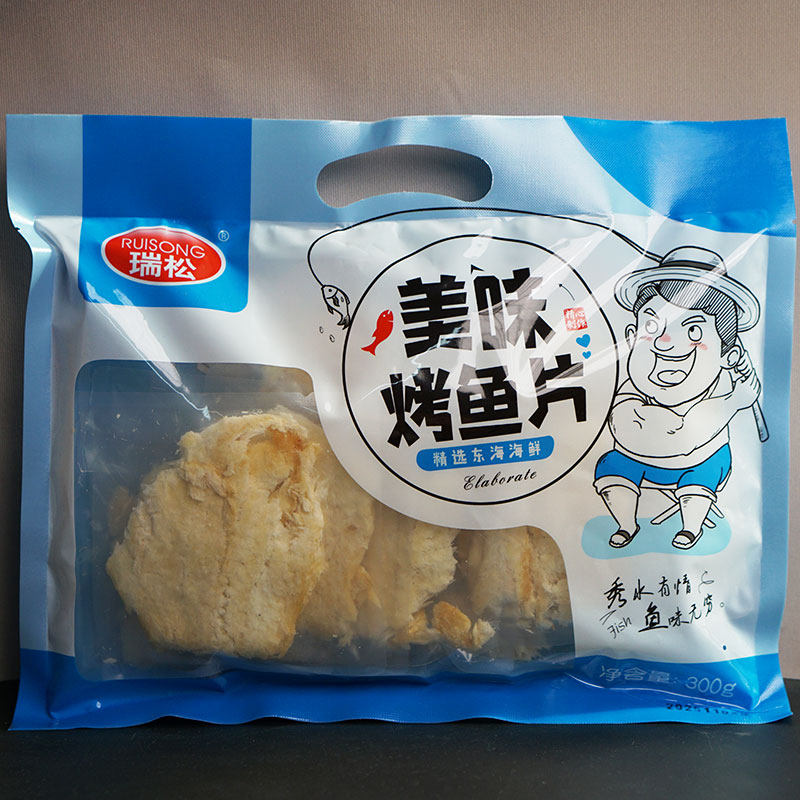 瑞松烤鳕鱼片300g 即食海味烤鱼片办公室休闲零食
