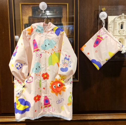 卡通防风防雨小学生分体雨衣雨披