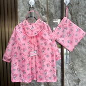 2026儿童夏季 轻薄透气速干幼儿园宝宝男女童防水雨披长款 连帽雨衣