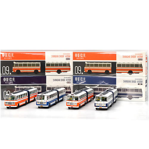 车影时光164上海公交SK661模型