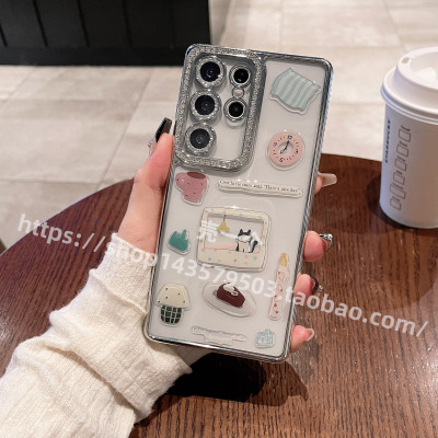 三星S25Ultra手机壳爱猫咪贴