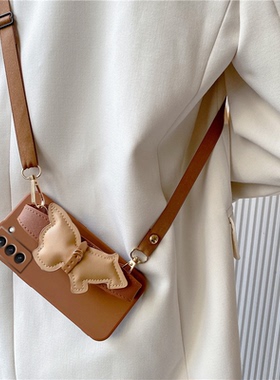 适用三星s26ultra手机壳s25ultra潮牌新款s24手腕带支架斗牛犬s25plus保护套s22防摔时尚s21ulitra情侣手机壳