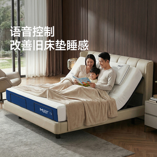 梦百合梦启0压智能电动床多功能真皮语音控制深睡护脊五星睡感床