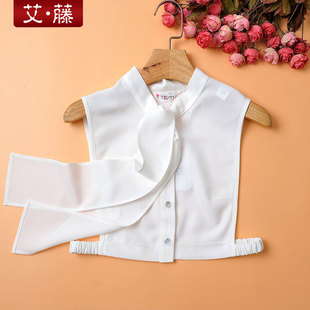 艾藤百搭打底雪纺假领子女飘带蝴蝶结装饰衬衫假衣领内搭配毛衣
