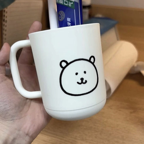 自嘲卡通简约情侣高颜值ins漱口杯牙刷洗漱家用杯子宿舍刷牙杯子