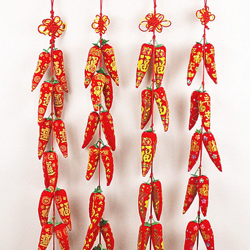 红红火火辣椒串春节新年辣椒挂件