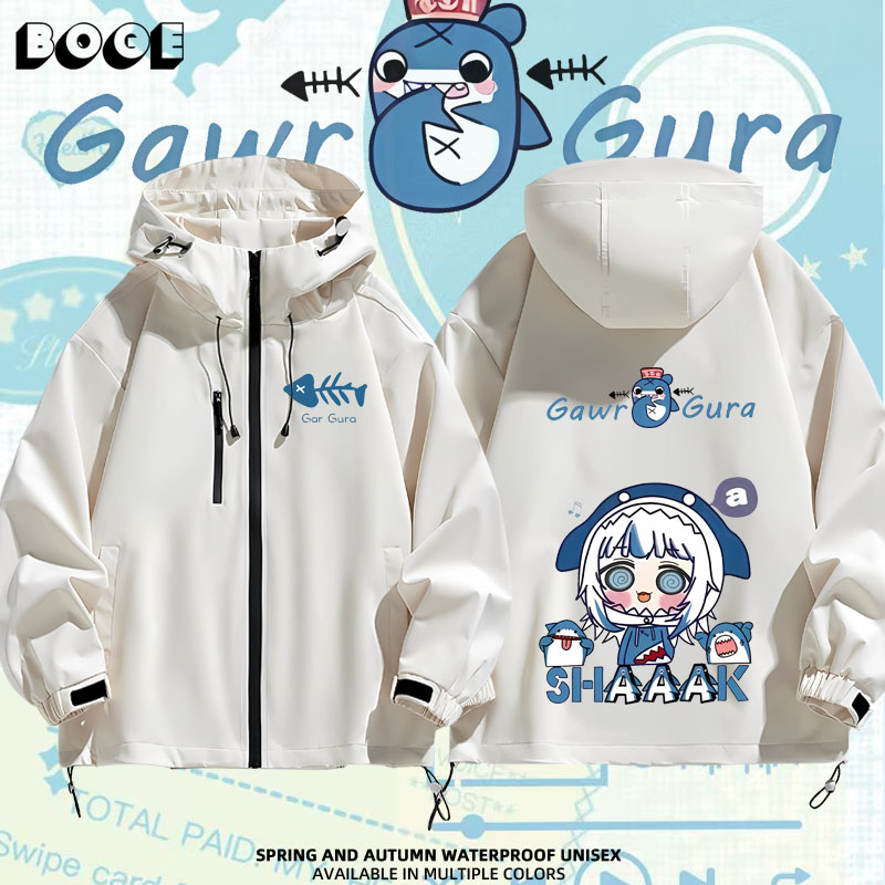 连帽秋冬新款宽松防风冲锋衣