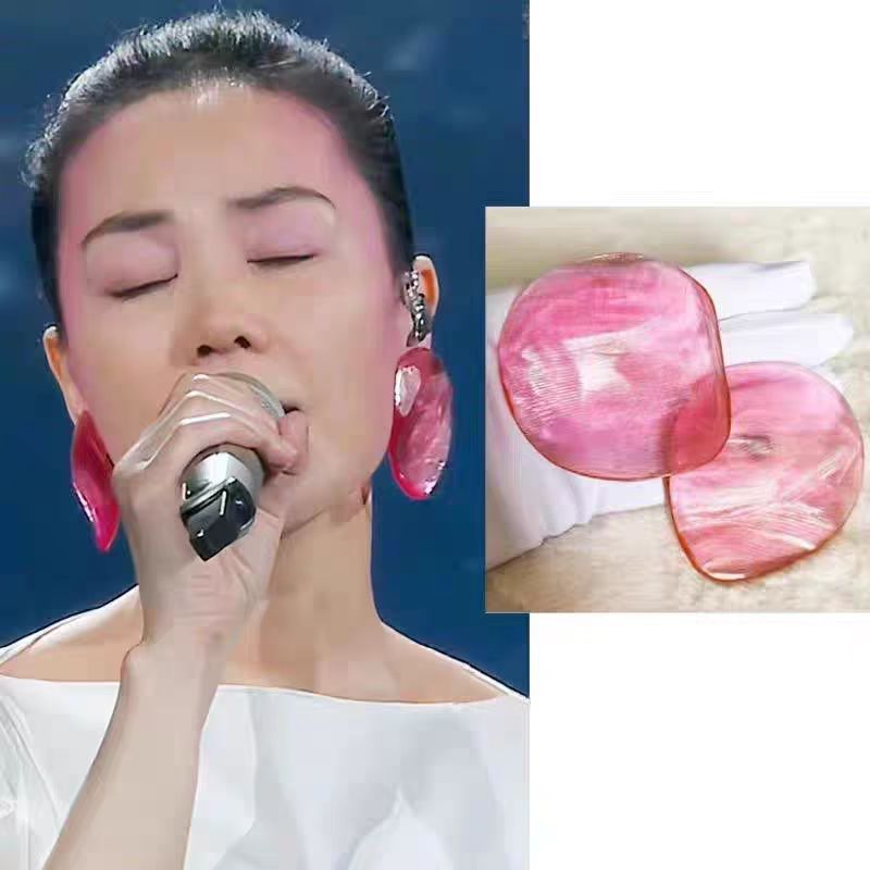 2025蛇年春晚王菲同款虾片耳环耳饰耳钉大虾片春节联欢晚会菲姐