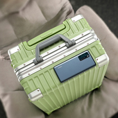 行李箱铝框款 皮箱24结实加厚耐用大容量旅行拉杆箱 20寸女学生密码