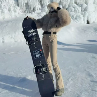 全新Gsou Snow连体滑雪服套装女款双板防水保暖3L修身滑雪衣裤