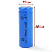 正品 18500锂电池3.7V大容量可充电强光手电筒头灯小风扇充电宝4.2