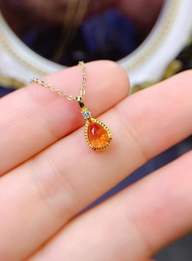 时尚简约吊坠镶嵌空托水滴4*6/5*7/6*9mm未镶嵌s925纯银饰品