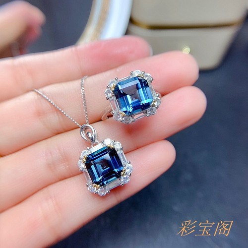 方形6*67*78双色戒指吊坠空托