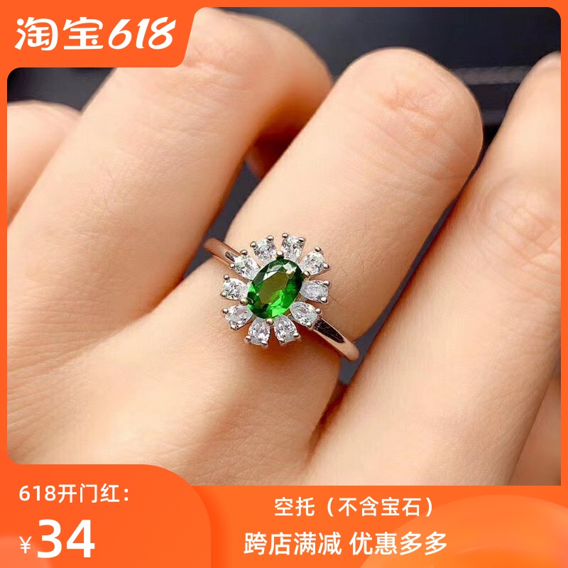 水滴现货银戒指时尚新品
