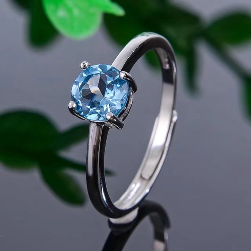 银戒指时尚简约可调节重叠活口