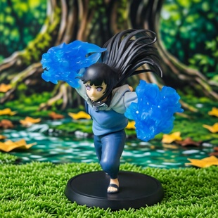 动漫包邮现货 火影日向雏田 八卦掌双狮拳 盒装PVC手办公仔模型