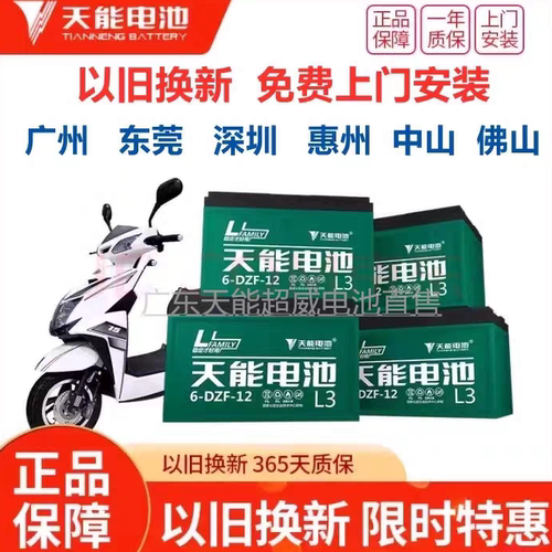 天能电池铅酸电动车48V60V72V