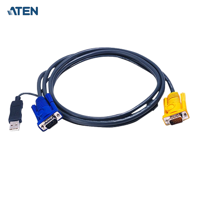 ATEN 宏正USB接口切换器连接线+3 in 1 SPHD 长6M 2L-5206UP