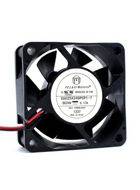 全新 派尔可PELKO 6CM变频器风扇24V 6025 0.17A C6025X24SPCP1-7