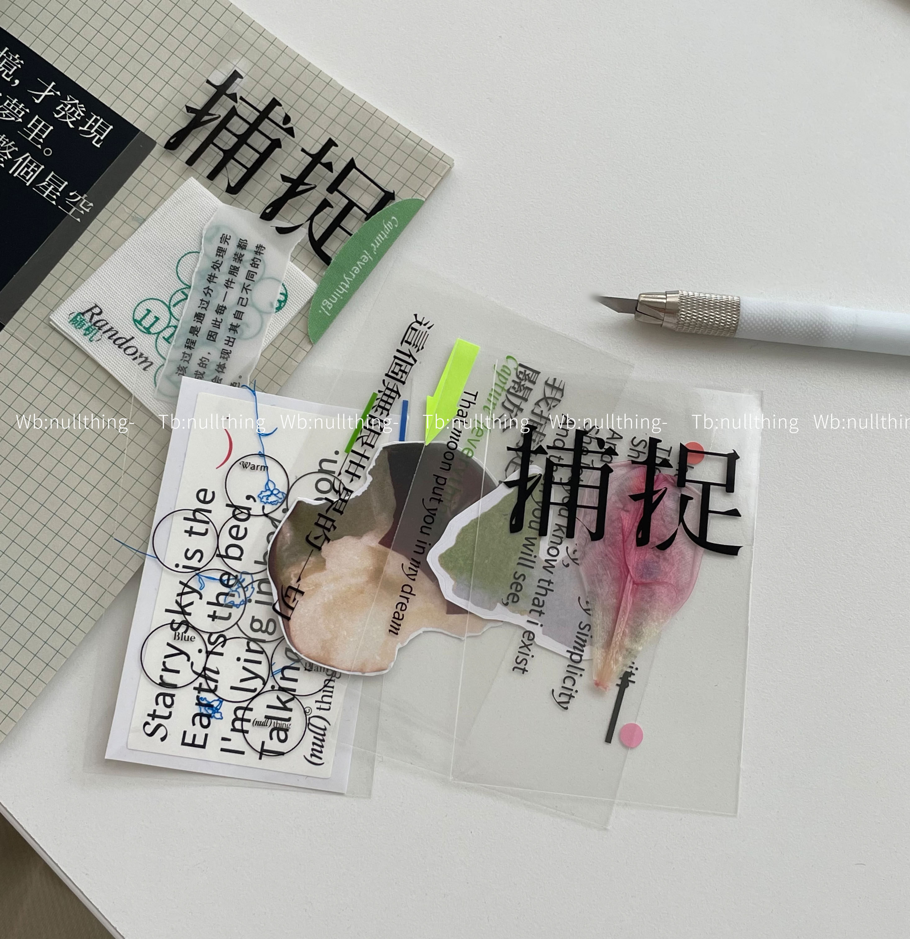nullthing原创手帐拼贴