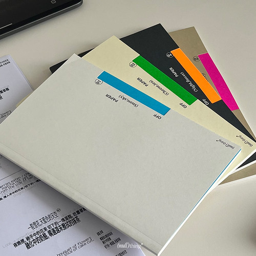nullthing®A5基础横线本工作学习备忘本记事本创意笔记本