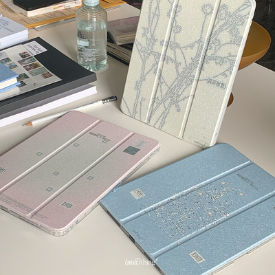 nullthing春天 “星星”“喷泉”平板壳iPad透明三折平板保护套ipad保护壳