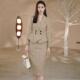 场合西装 2025春秋新款 卡其色正式 套裙女气质名媛小香风加厚两件套