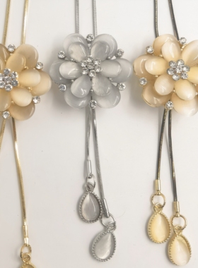 韩版长款毛衣链轻奢高级感项链女简约大气配饰时尚气质流苏装饰品