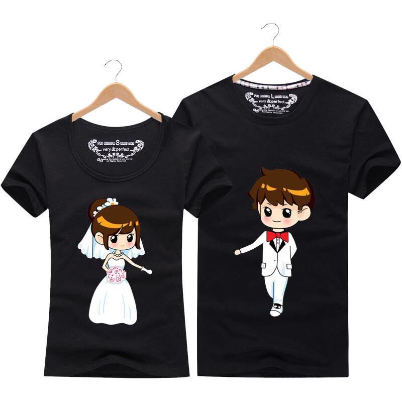 Summer lovers 2020 Large new pattern Korean Edition Slim short-sleeved t-shirt Men and women half sleeve photograph marry Photographin the Women's clothing/Boutique , T-shirt  category - from Buy2taobao.com to provide professional Taobao agent buy service